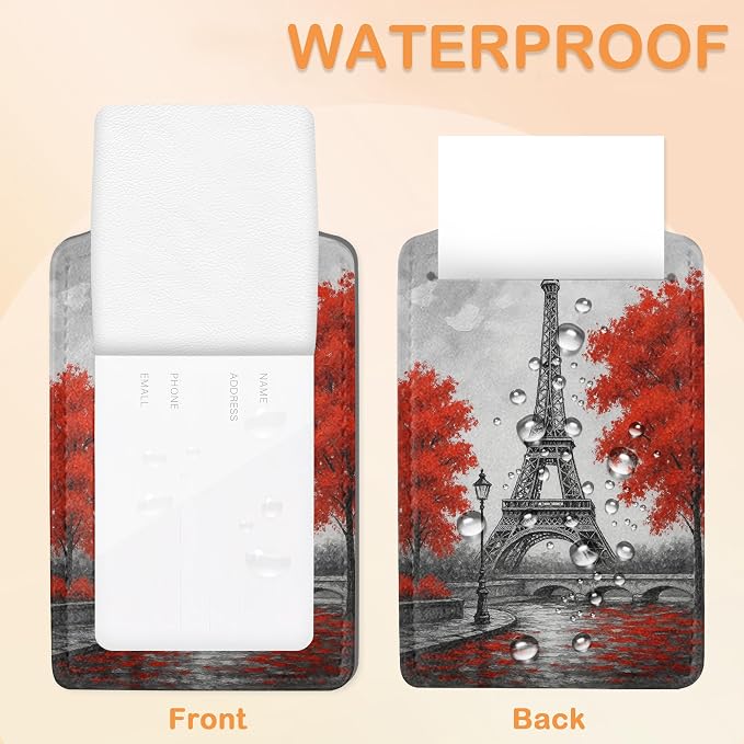 Eiffel Tower Paris 3 PCS PU Leather Luggage Tags