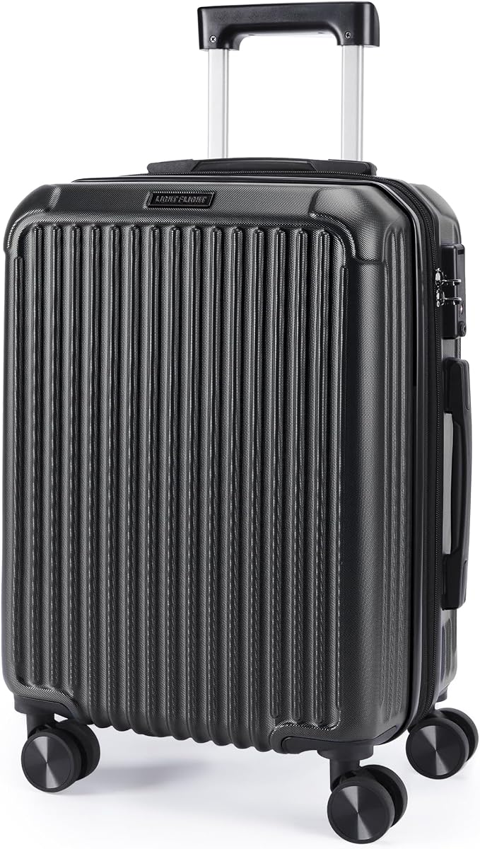 LIGHT FLIGHT Carry On Luggage 22x14x9 Airline Approved, Durable Hard Shell