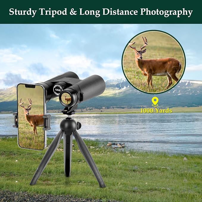 Adorrgon 12x42 HD Binoculars for Adults High Powered