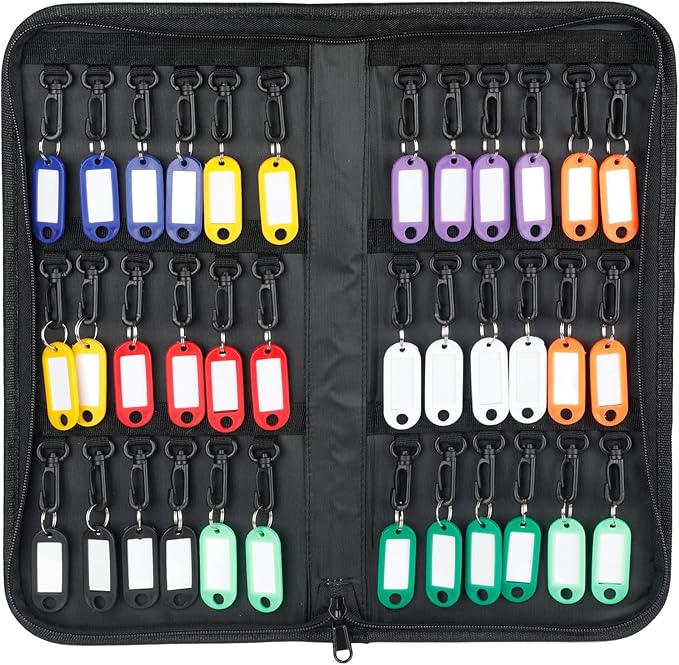 Uniclife Zippered Key Case Organizer Waterproof and Fireproof Key Binder
