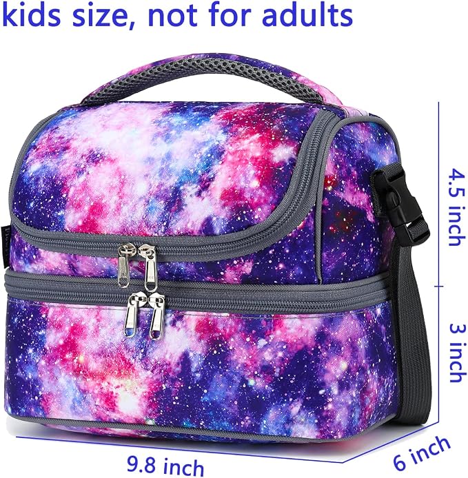FlowFly Double Decker Cooler Insulated Lunch Bag Large Tote