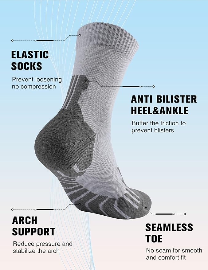 Compression Crew Running Socks: Athletic Socks