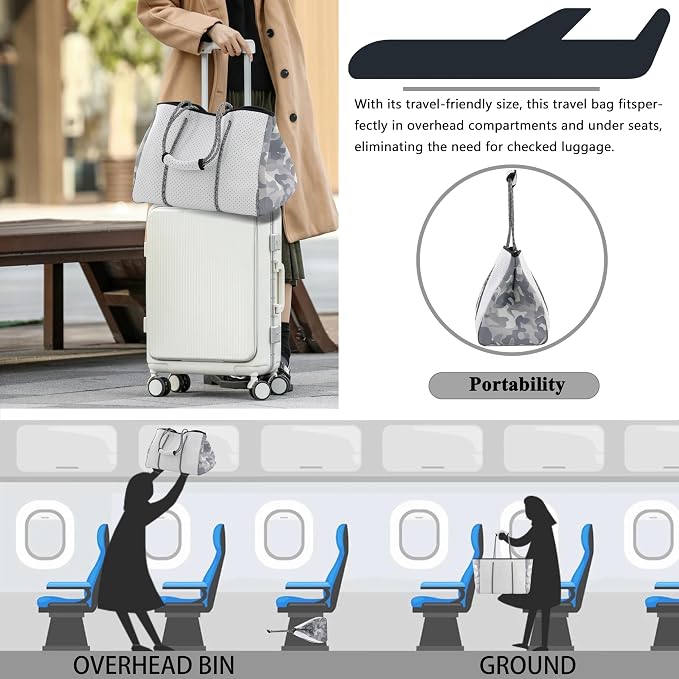 QOGiR Neoprene Multipurpose Beach Bag Tote