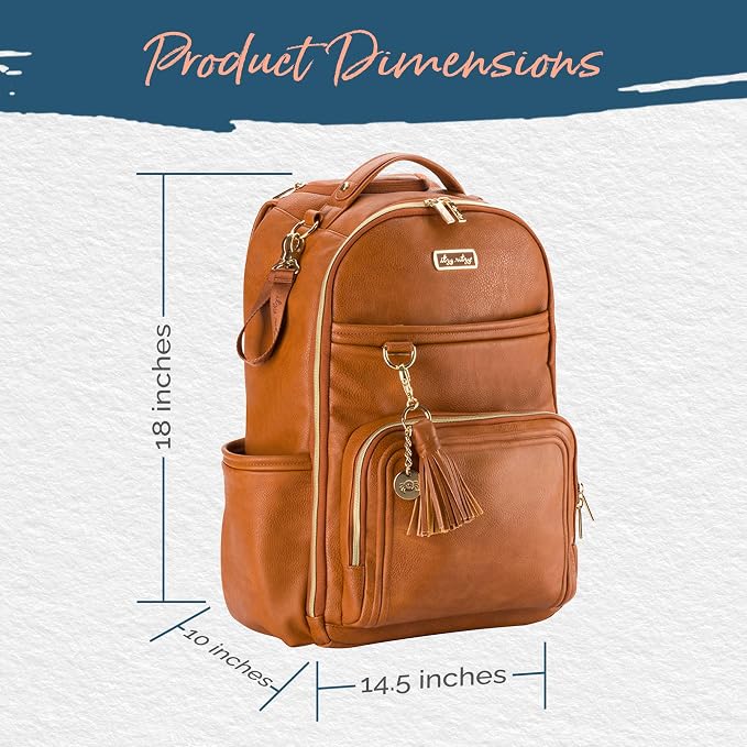 Itzy Ritzy Diaper Bag Backpack – Large Capacity Boss Plus Baby Backpack Diaper