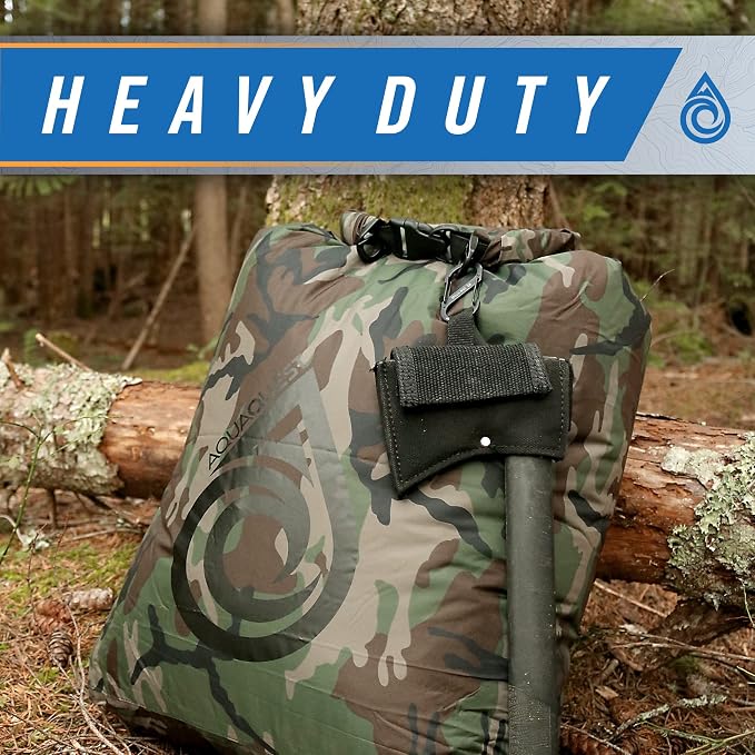 AquaQuest Rogue Dry Bag – 20L Olive Drab – 100% Waterproof Roll Top – Gear