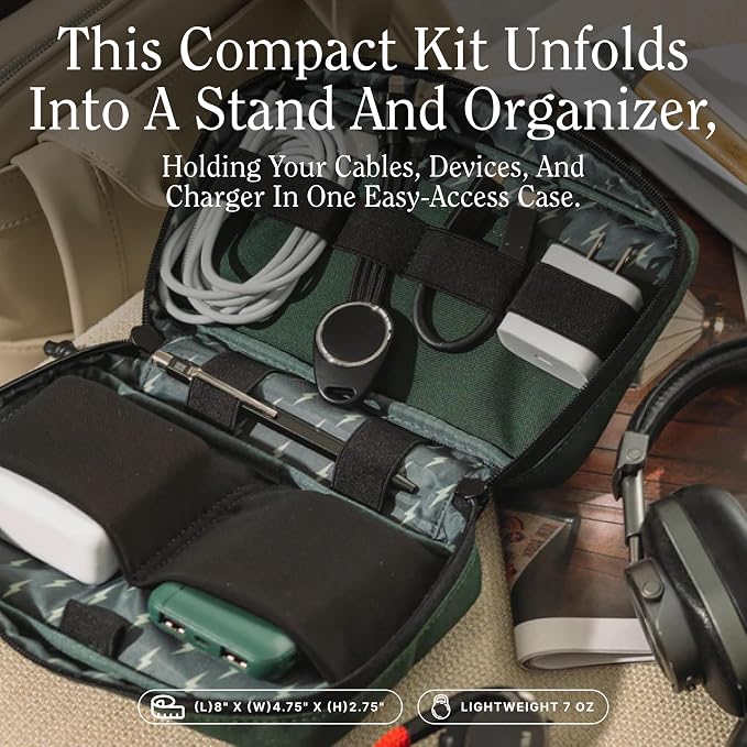 Halfday Sidekick Tech Organizer Kit | Flip-Out Kickstand