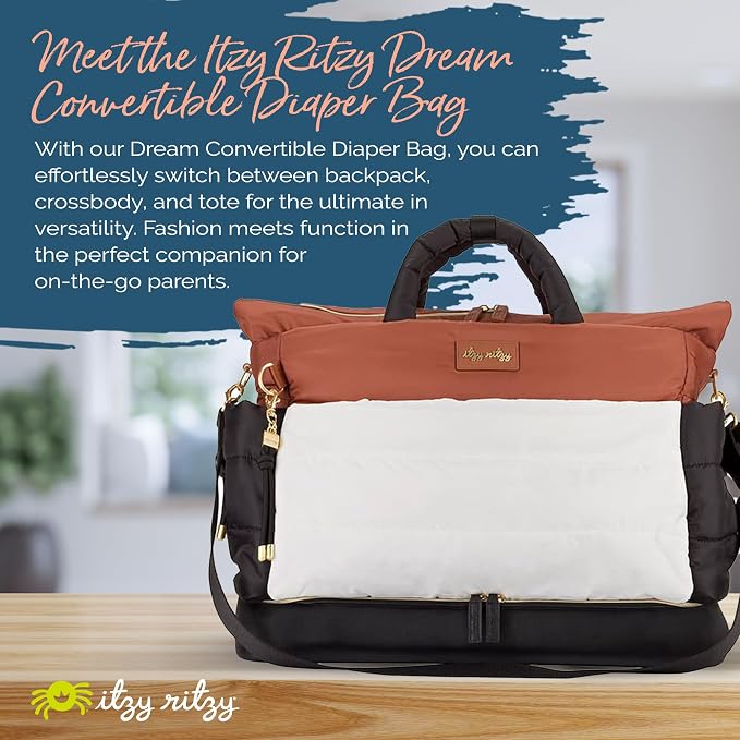 Itzy Ritzy Dream Convertible Diaper Bag Tote Backpack