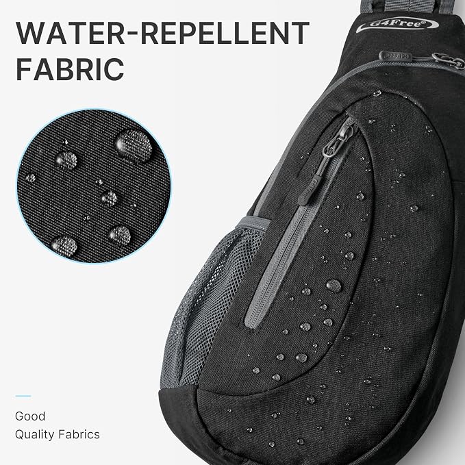 G4Free Sling Bag for Men Women, Small Crossbody Backpack Lightweight Chest