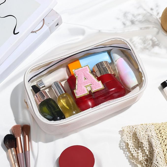 YOOLIFE Initial Make Up Bag Travel Toiletry Bag