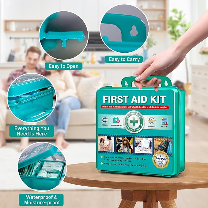 General Medi 360 Pieces Hardcase First Aid Kit