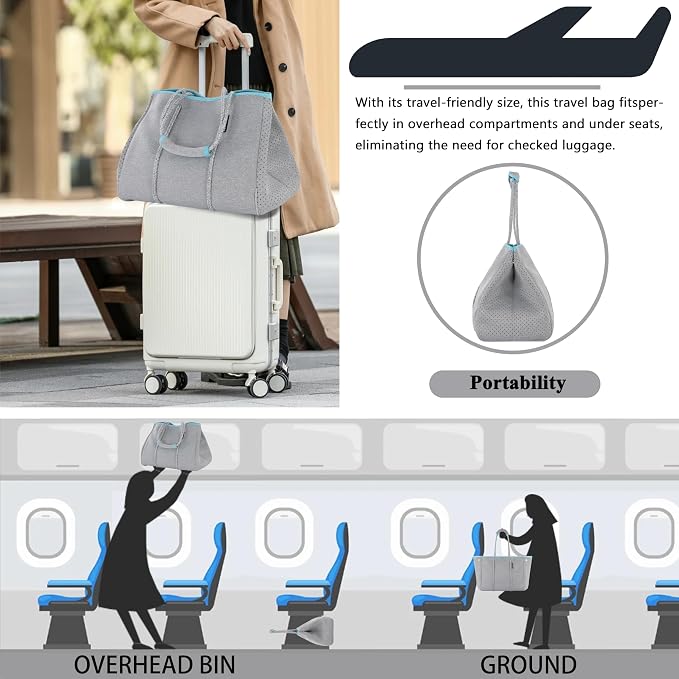QOGiR Neoprene Multipurpose Beach Bag Tote