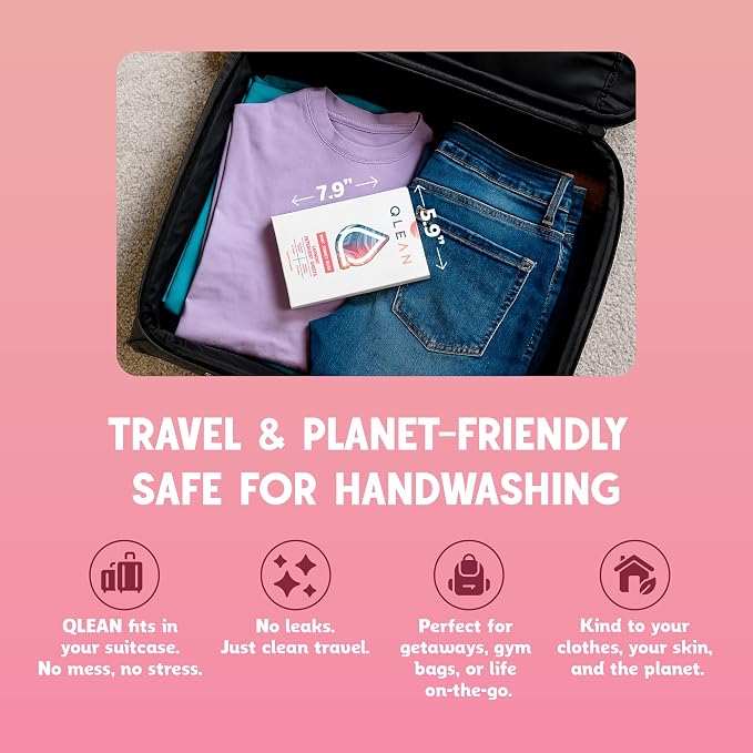 QLEAN Laundry Detergent Sheets – Travel Laundry Detergent Sheets, Eco-Friendly