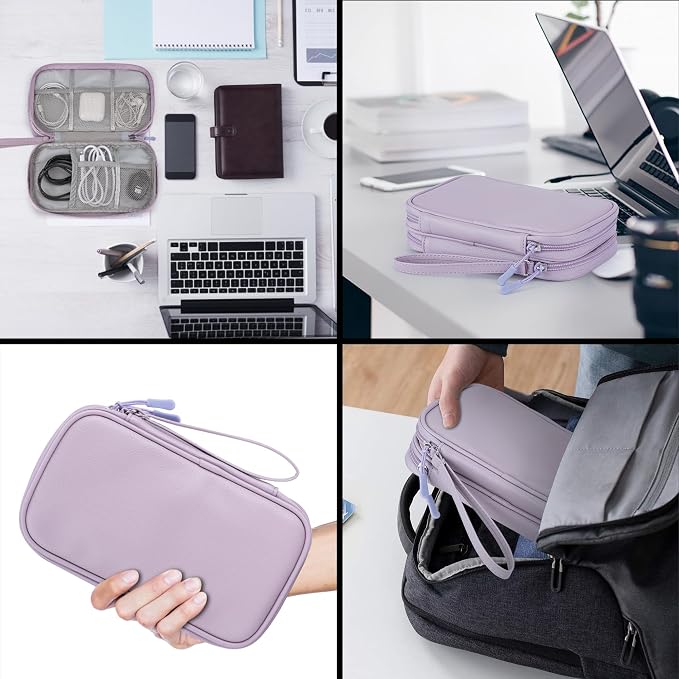 Leather Travel Electronic Organizer