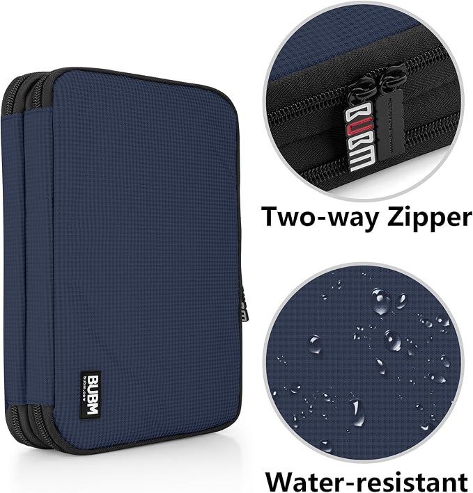 BUBM Double Layer Electronic Accessories Organizer, Travel Gadget Bag