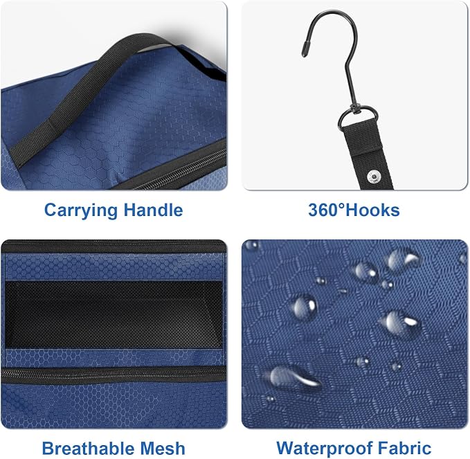 Suitcase Organizer, Travel Luggage Organizer Portable Hanging Travel Shelves