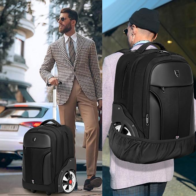 Rolling Backpack, Waterproof Backpack