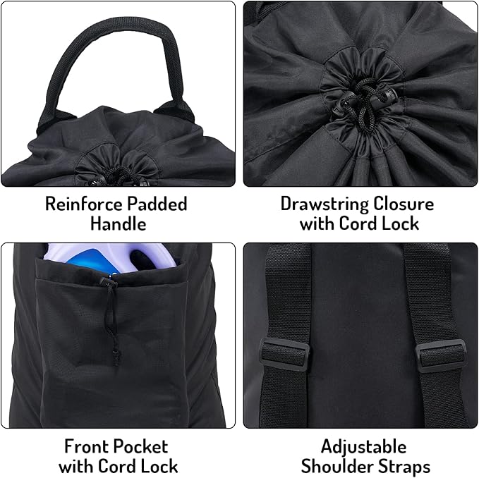 Laundry Backpack Bag, Dirty Clothes Travel Laundry Bag