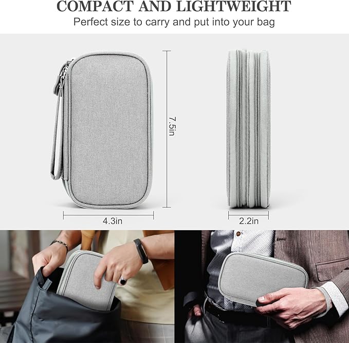 FYY Travel Cable Organizer Bag Pouch Electronic Accessories Carry Case Portable