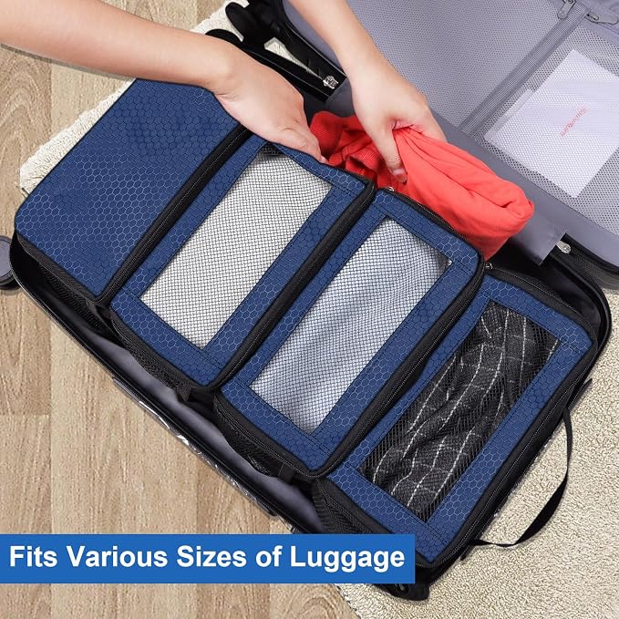 Suitcase Organizer, Travel Luggage Organizer Portable Hanging Travel Shelves