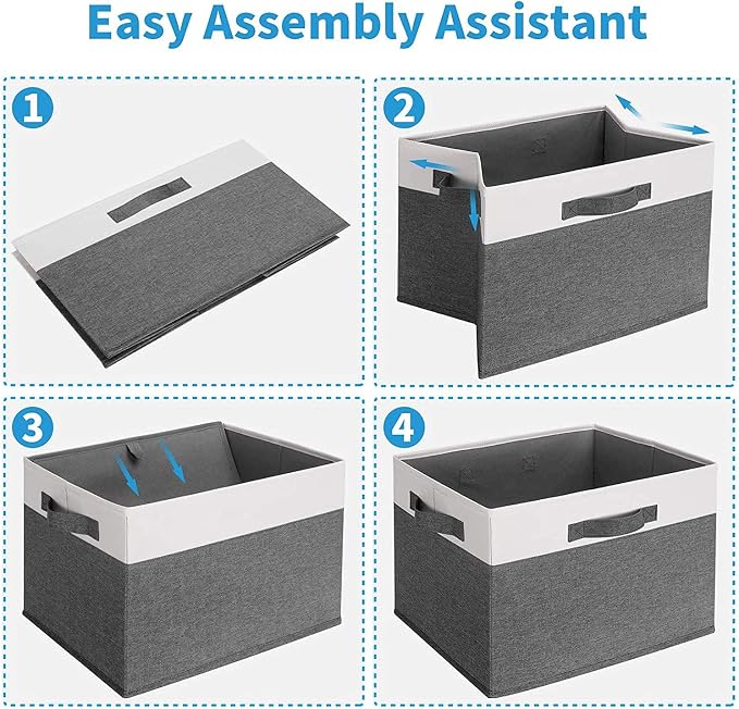 GhvyenntteS Large Closet Storage Bins