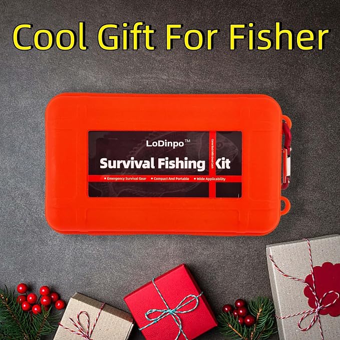 Mini Survival Fishing Kit Small Emergency Fishing TackleBox Pocket Outdoor