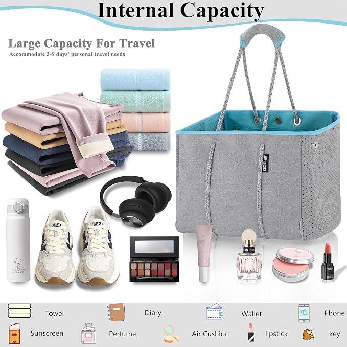 QOGiR Neoprene Multipurpose Beach Bag Tote