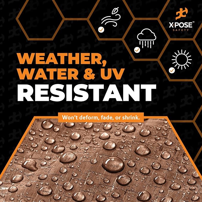 Multipurpose Protective Cover Brown Poly Tarp 10' x 12'