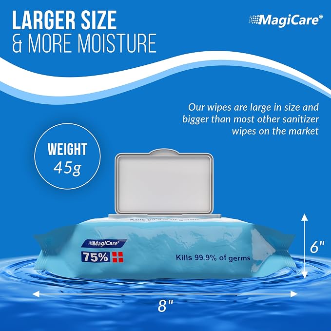 MagiCare 75% Large Alcohol Wipes