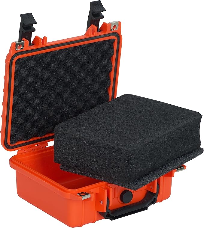 MEIJIA Portable All Weather IP67 Waterproof Protective Case, Hard Camera Case