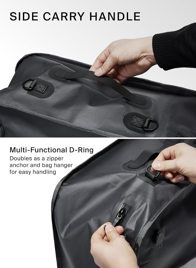 Black Voyage Reusable Vacuum Compression Travel Bag