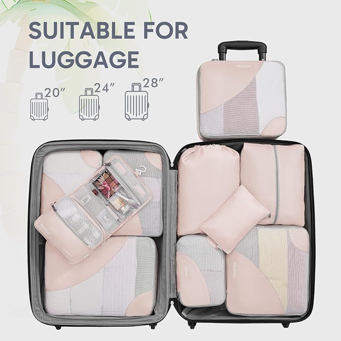 ALL INCLUDED 10 Set Durable Packing Cubes