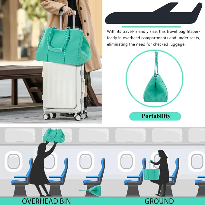 QOGiR Neoprene Multipurpose Beach Bag Tote