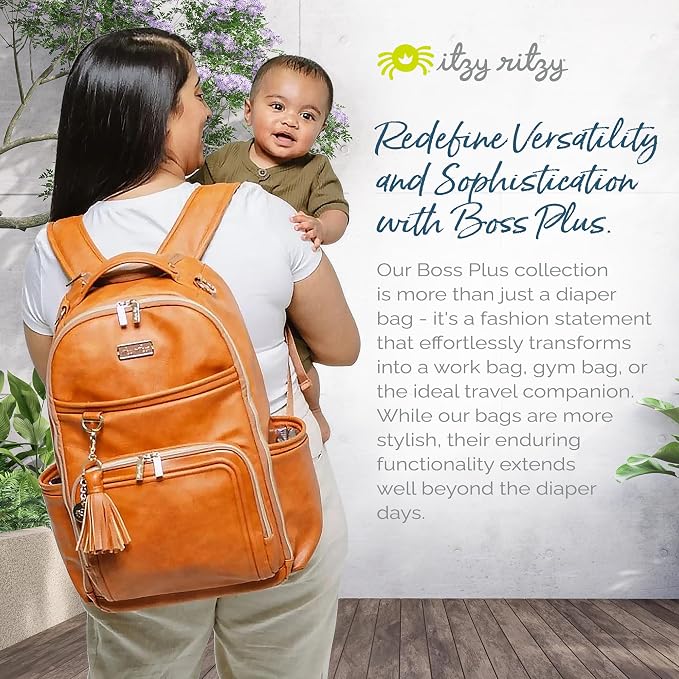 Itzy Ritzy Diaper Bag Backpack – Large Capacity Boss Plus Baby Backpack Diaper