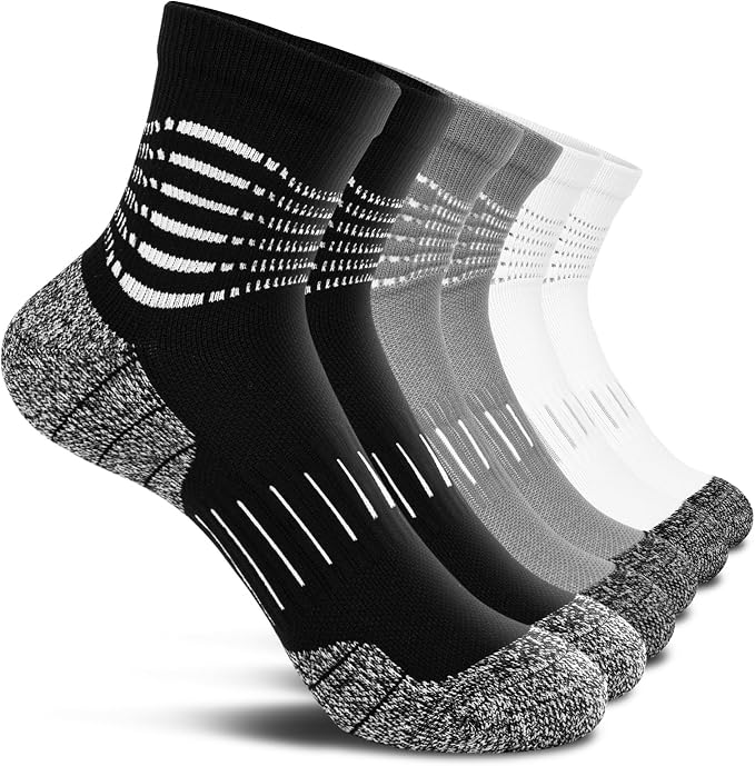IRAMY Ankle Compression Socks for Men Athletic Running Socks