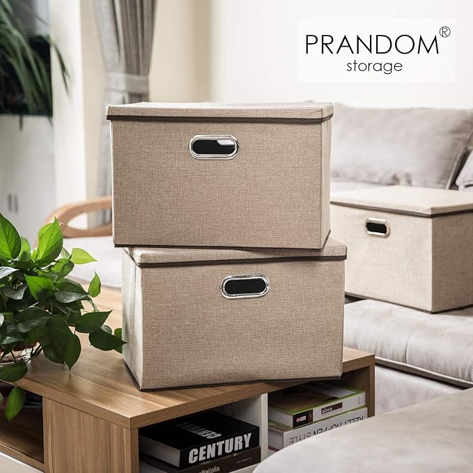 PRANDOM Large Collapsible Storage Bins