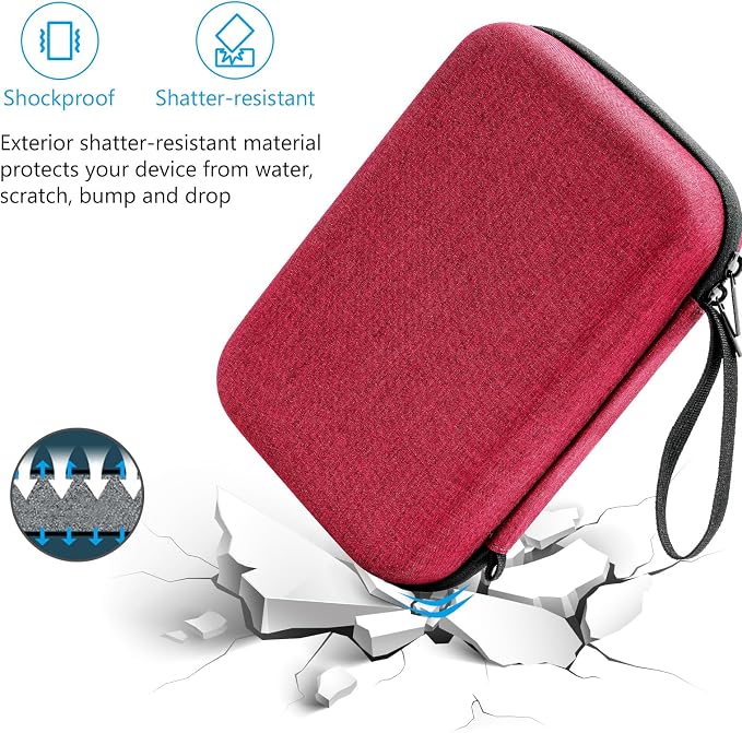 ProCase Hard Travel Electronic Organizer Case