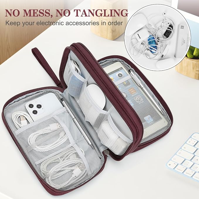FYY Electronic Organizer, Large Travel Cable Organizer Bag Pouch Electronic