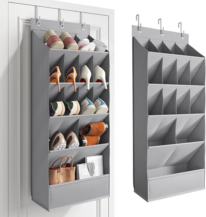 Over the Door Shoe Organizer for Closet, Shoes Rack for Closet