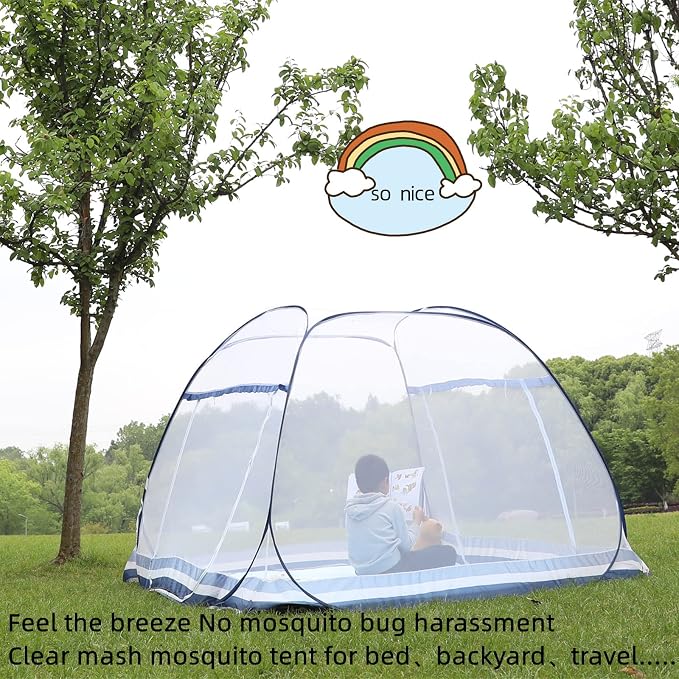 Jsanh Folding Mosquito Net Tent Canopy Curtains
