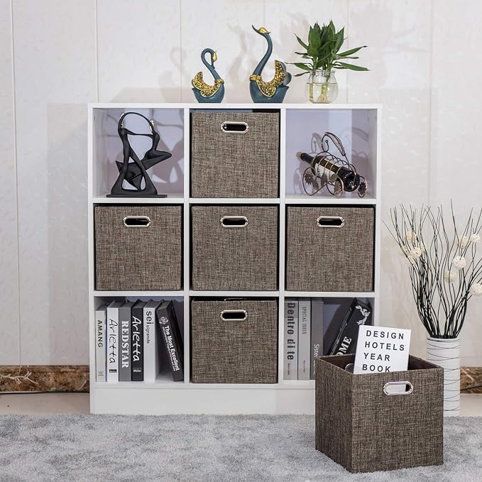 Storage Bins Cube Containers Boxes, Thick and Heavy Duty Fabric Drawers