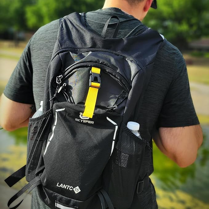 SKYSPER Small Hiking Backpack - 15L Travel Daypack Lightweight Bag Water