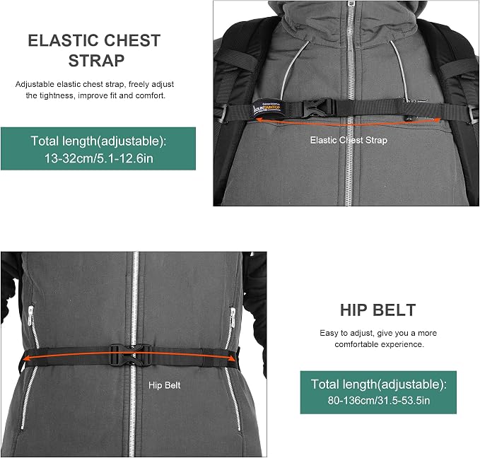 MOUNTAINTOP Hiking Backpack, 30L Camping Backpack, Men Women Hiking Daypack
