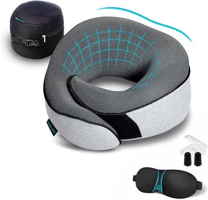 Travel Neck Pillows for Airplanes, Sleeping Essentials for Long haul Flights