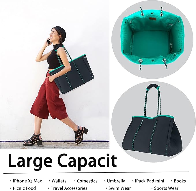 QOGiR Neoprene Multipurpose Beach Bag Tote