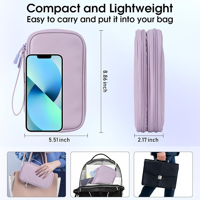 Leather Travel Electronic Organizer