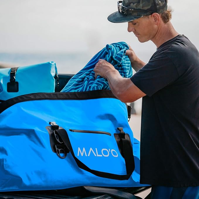 Malo'o Waterproof Dry Bag Duffel 40L/60L/100L, Roll Top Duffel Keeps Gear Dry
