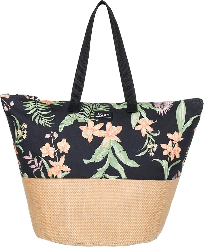 Roxy Women's Beach Tote Bag | Travel | Vacation | Straw | Lightweight |