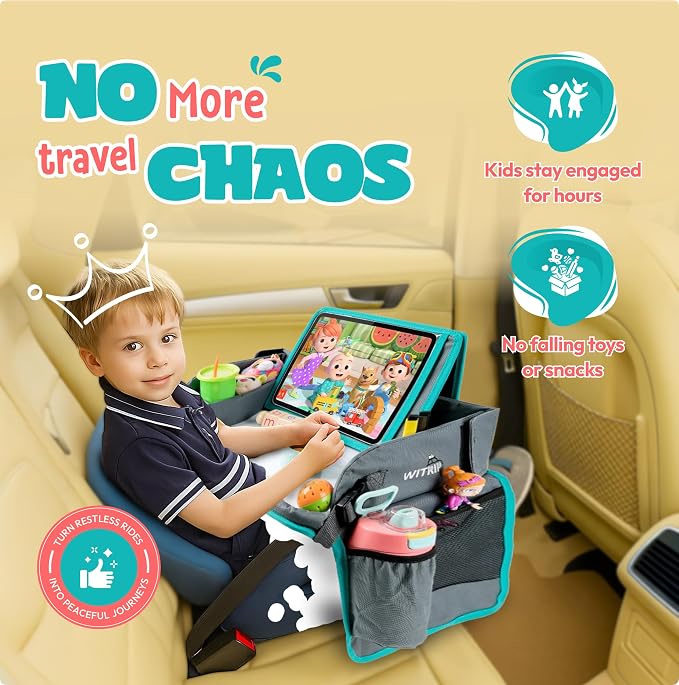 Kids Travel Tray with Dry Erase Board