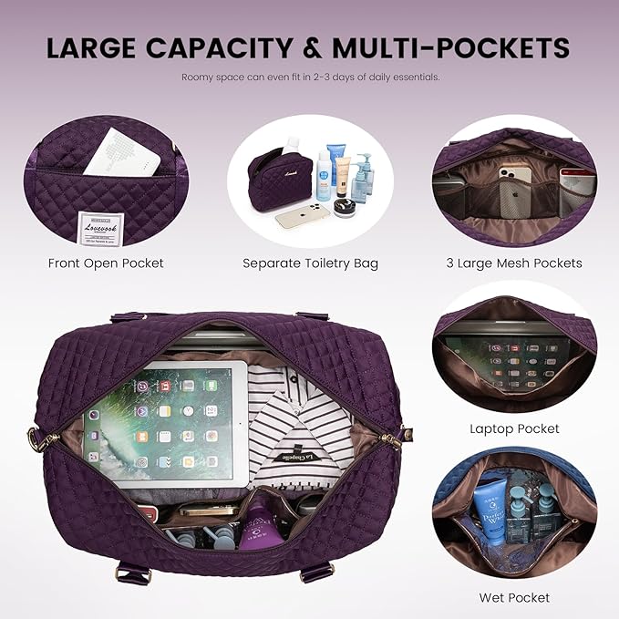 LOVEVOOK Travel Duffle Bag, Weekender Bags