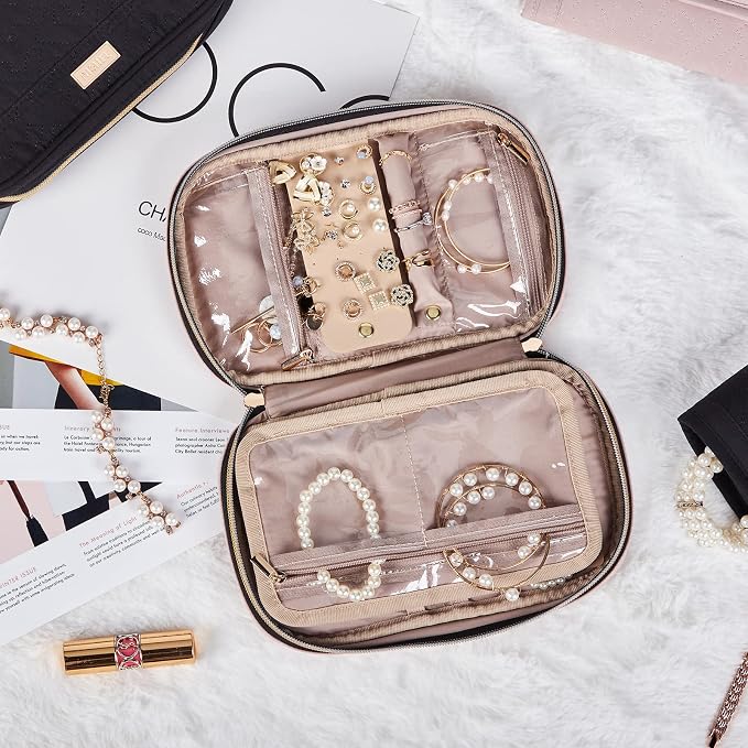 NISHEL Travel Jewelry Case, Holiday Organizer